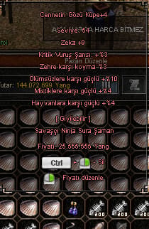 Cennetin Gözü küpe 4 efsun. @ Teklife açıgım