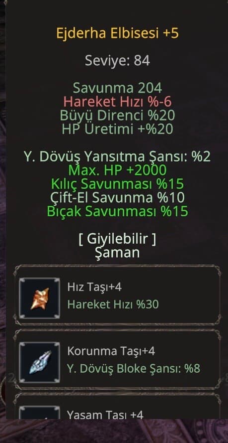 TEOS OYUN SONU ZIRHI