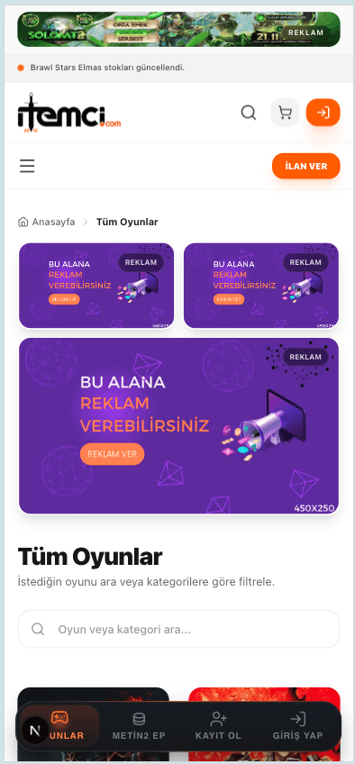 Karakter Satışı