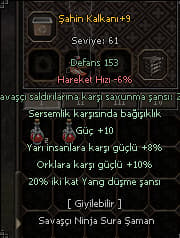 +9 ŞAHİN KALKAN YARI SERSEM GÜÇ 10 LU