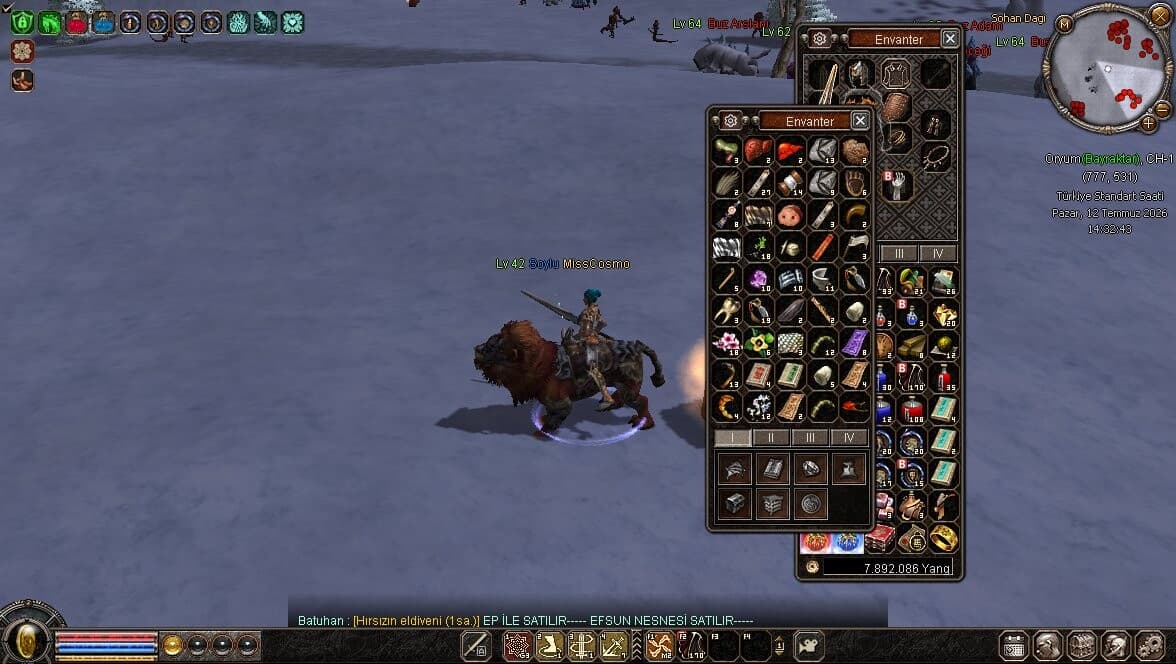 42 LVL İÇİ FULL HESAP SAKIN KAÇIRMA..