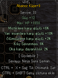 +9 ABANOZ KÜPE 10 YARILI