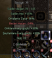 +9 36 ORT 8 GÜÇ 10ŞEYTAN 10 ORK 1000TL