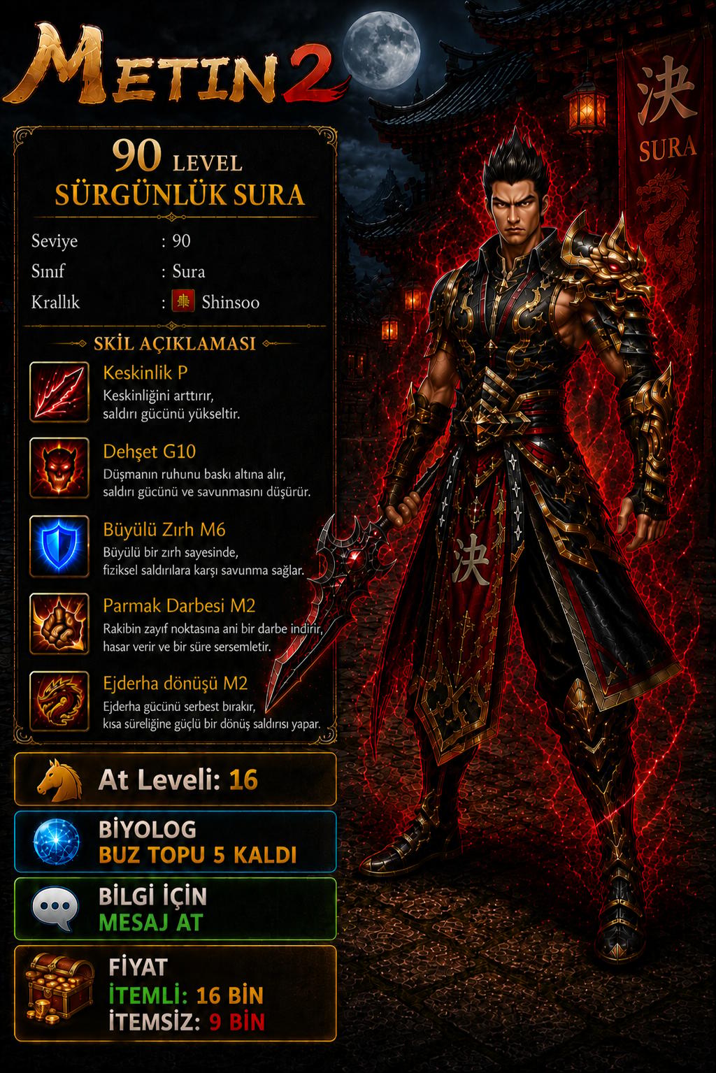 90 LEVEL SURA İTEMLİ İTEMSİZ