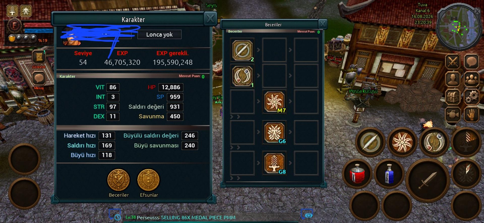 54 lvl farm canavarı