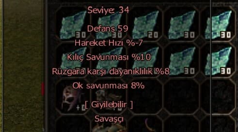 3 efsun savascı zırhı uyguna