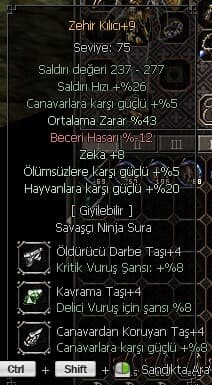 +9 ZEHİR KILIÇ