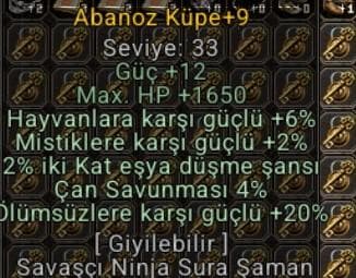 20 ÖLÜMSÜZ +9 ABANOZ KÜPE