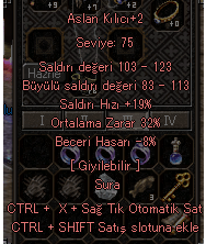 32 ORT ASLAN KILICIIII SATILIKKK !! TEKLİF ALINIR