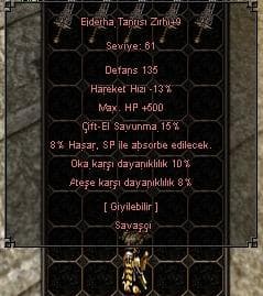 +9 EJDERHA TANRI ZIRH