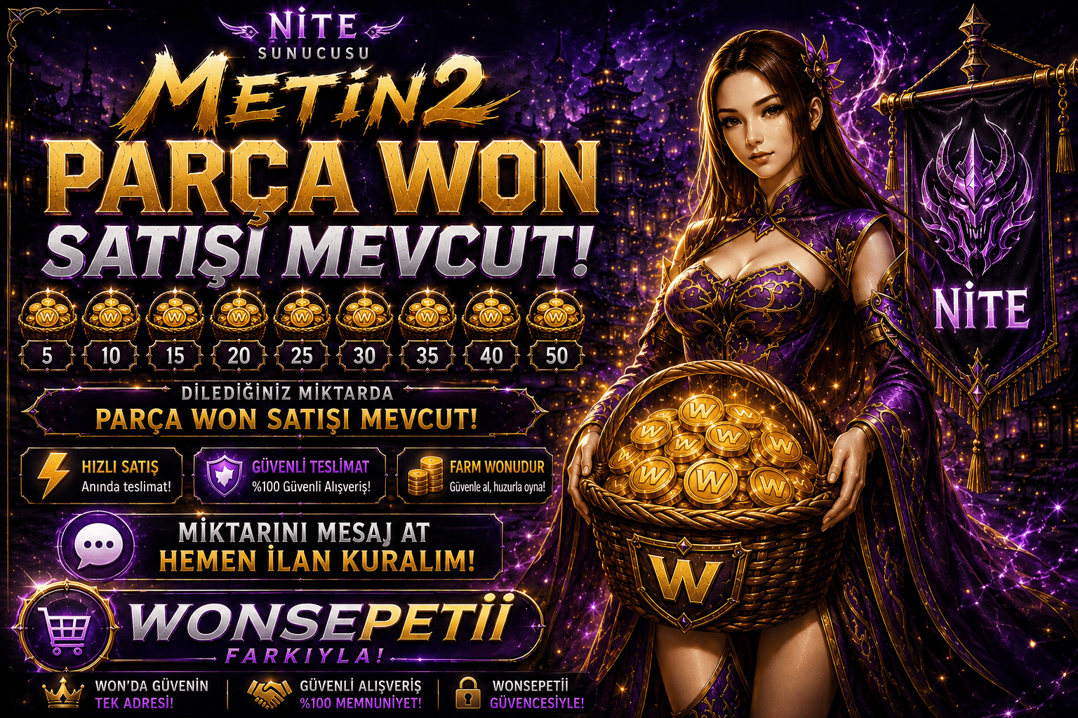 25 WON 600 TL HEMEN TESLİM
