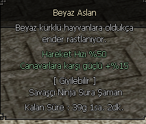 BEYAZ ASLAN 39GÜN