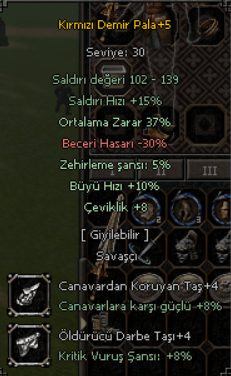 KDP 37 ORT 8 ÇEVİK + 4 TAŞLI