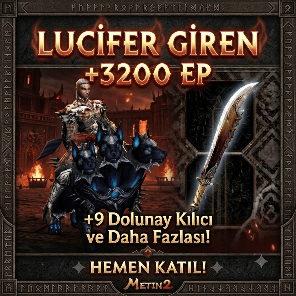 LUCİ GİREN 34LVL SURA 3200 EP + DOLUNAY +9 + 20 WON