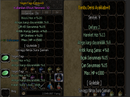 56 lvl 5700 hasarlı doyum canavarı ful kritik hp eşyalı savaşçı