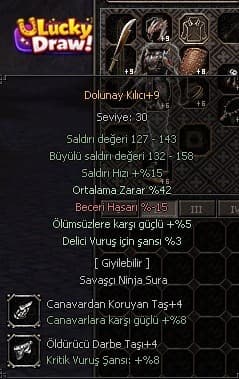 57 LVL ELİT DOLUNAYLI BÜYÜLÜ KESKİNLİK SURA DOYUM