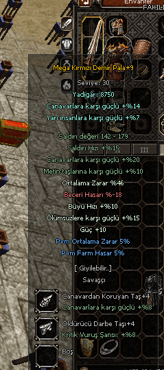 +9 MEGA KIRMIZI DEMİR PALA