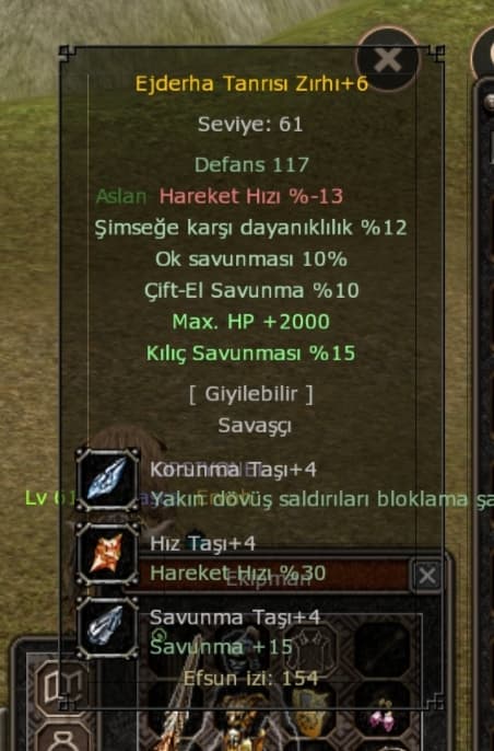 ELİTİMSİ +6 E.T ZIRH