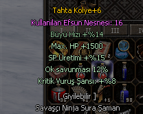50 LVL ELİT B.SİLAH SURA DETAYLAR İÇERDE