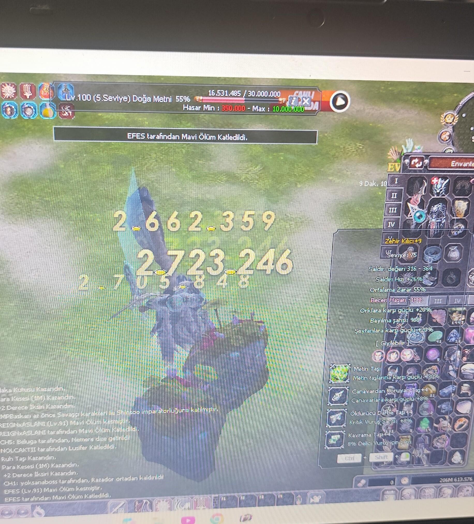 doğa bölgesine 3m +vuran 94lvl hesap indirim yapılır