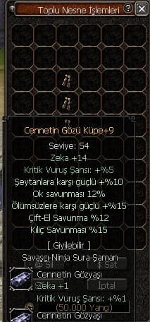 CENNETİN GÖZÜ KÜPE +9