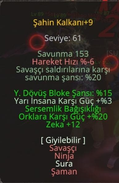 ELİT +9 KALKAN SURA VE ŞAMANLAR BURAYA
