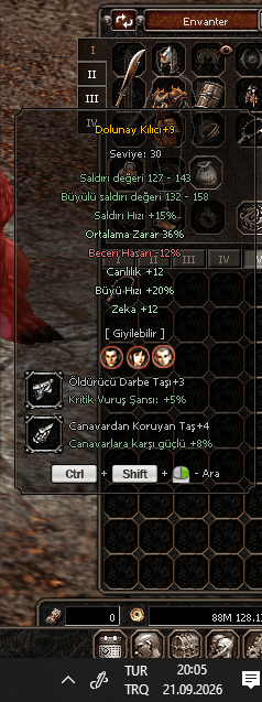 +9 Dolunay Kılıcı Satılır Elit