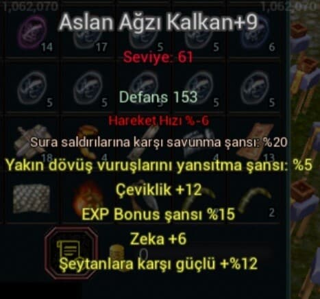 +9 ASLAN AĞZI KALKAN