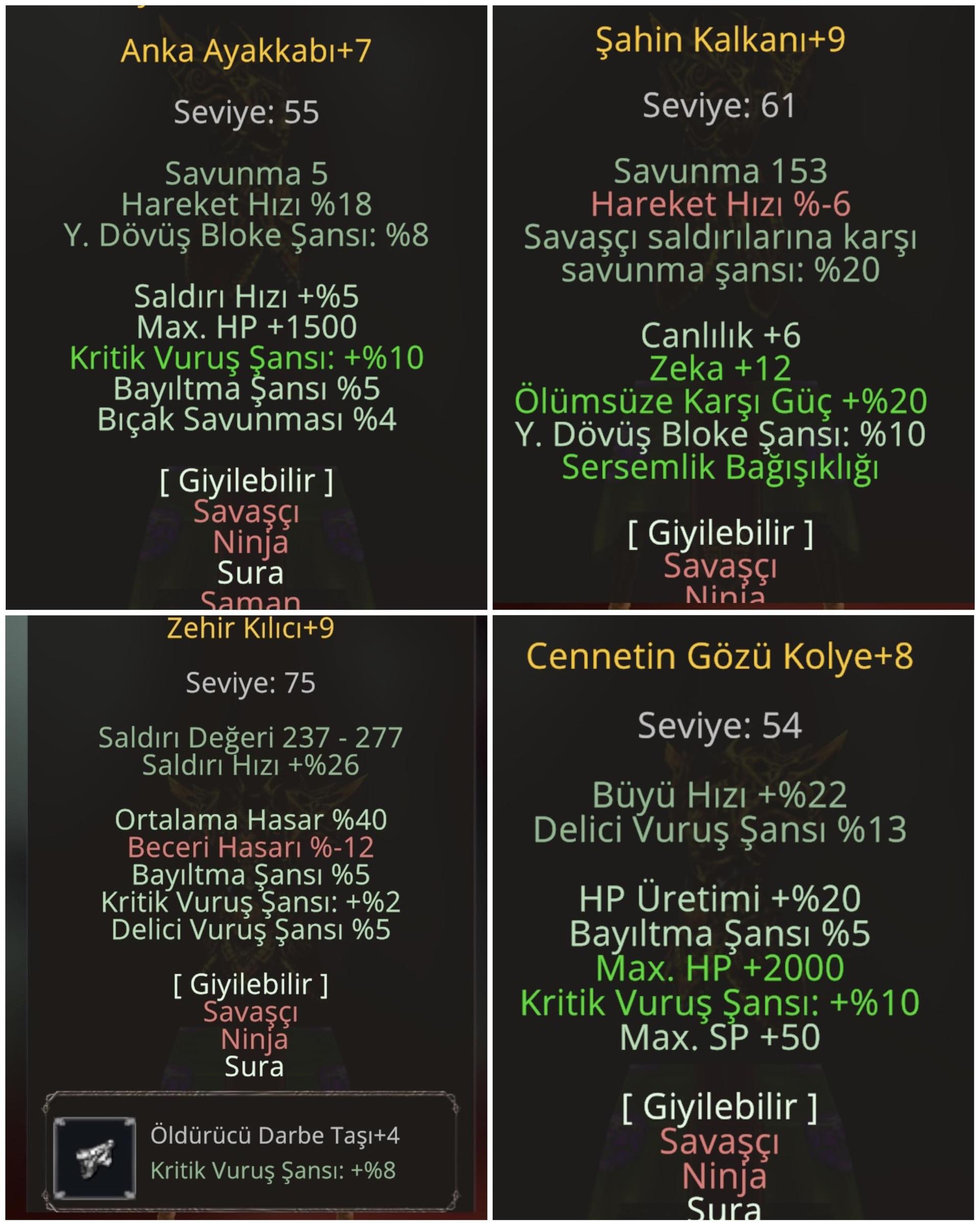 SATILIK ELİT İTEMLER Bİ GÖZ AT