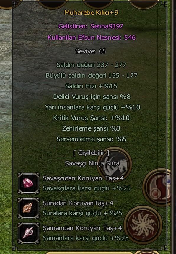 MUHAREBE KILICI +9 ELİT WSLİK EFSUN