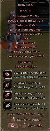 Triton Kılıcı +7