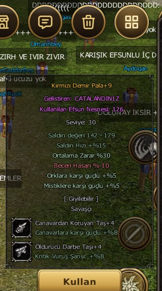 +9 KDP 30 ORT +4 TAŞLI 2 EFSUNLU
