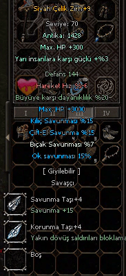 +9 SİYAH ÇELİK 3 15 3K HP