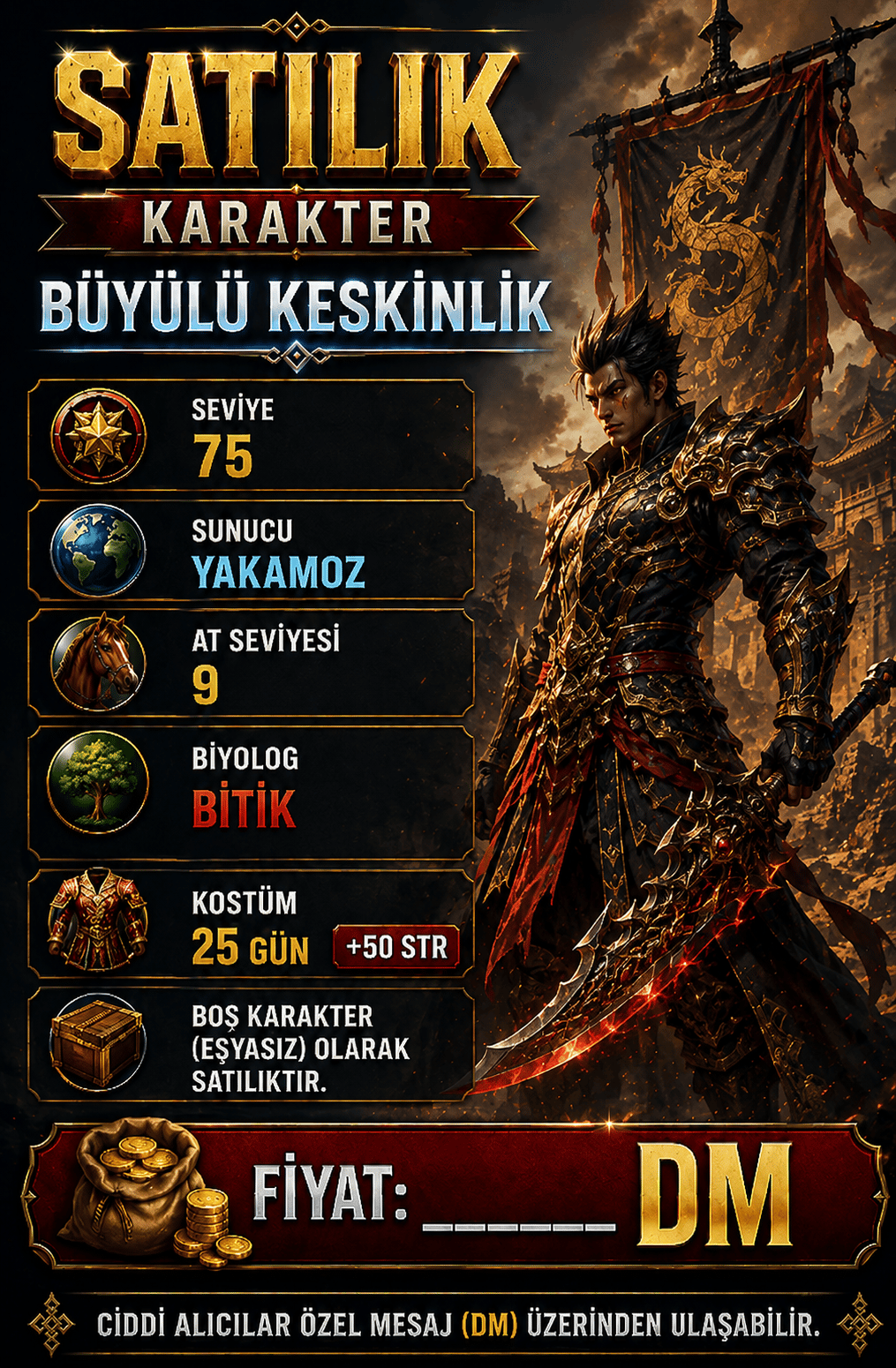 KESKİNLİK SURA / 75 LEVEL