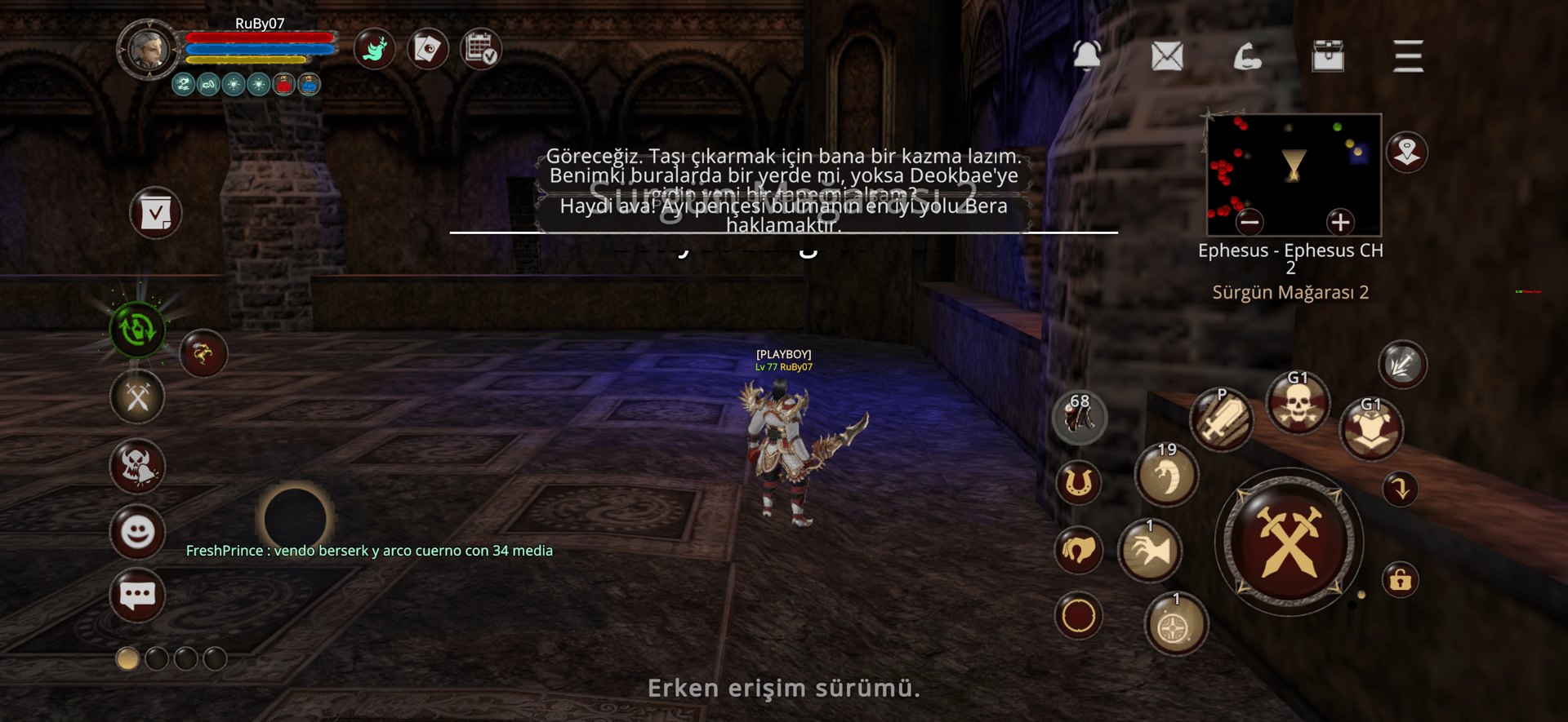 Sura sürgünlük itemleri mevcut 77 lvl