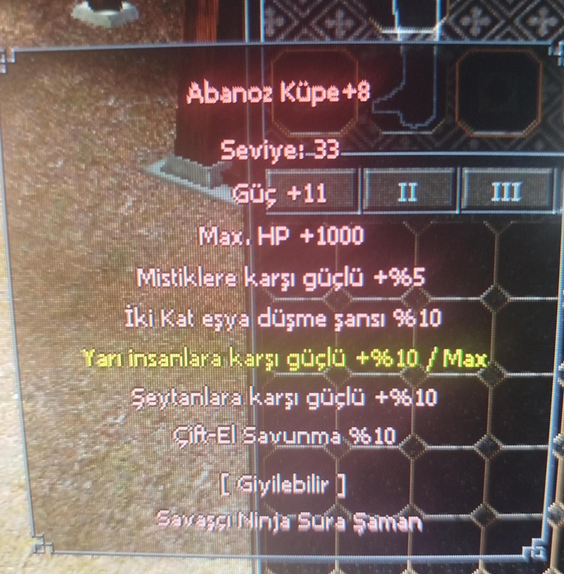 +8 ABONOZ KÜPE 10 YARİ