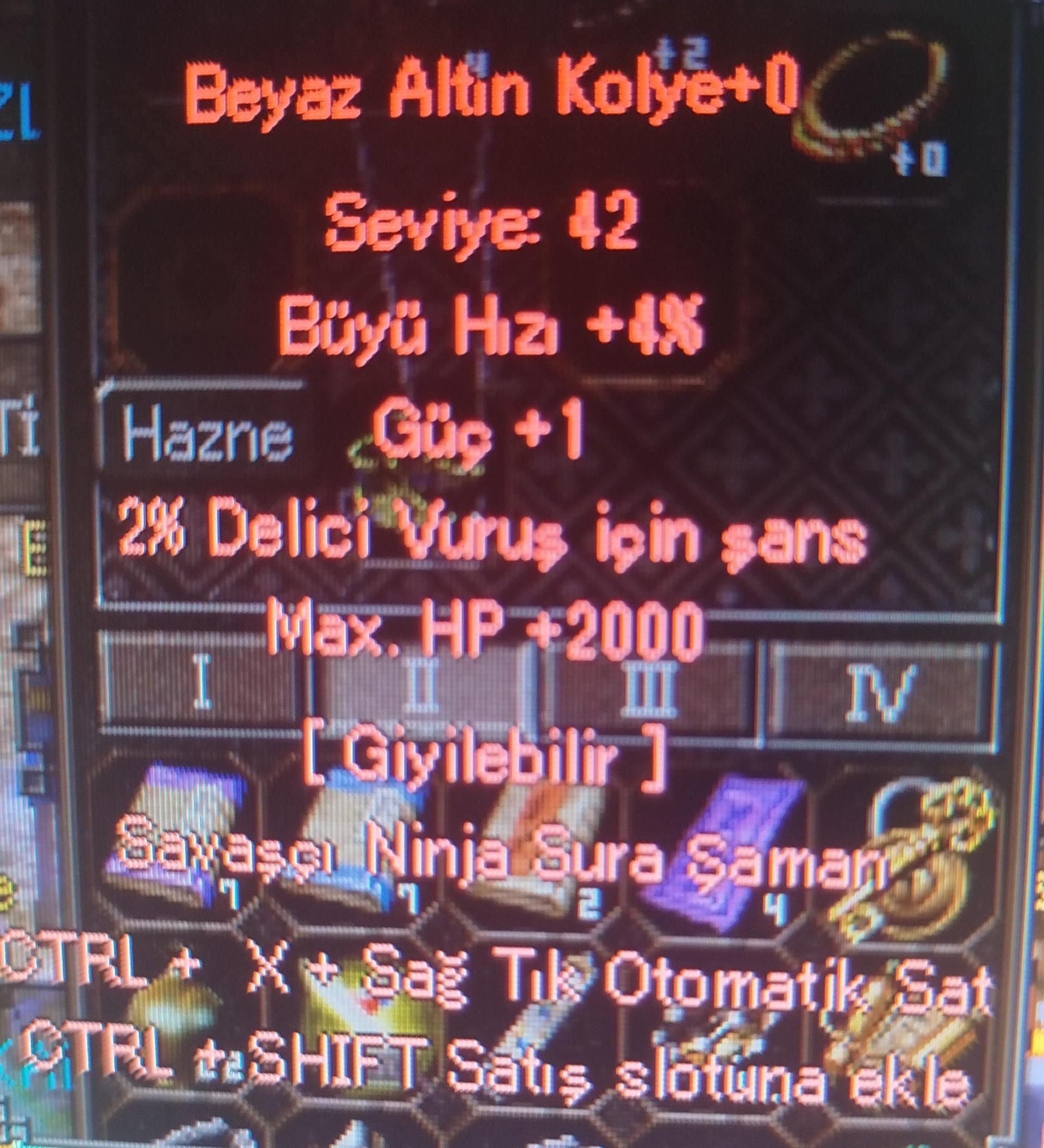 Beyaz altın kolye