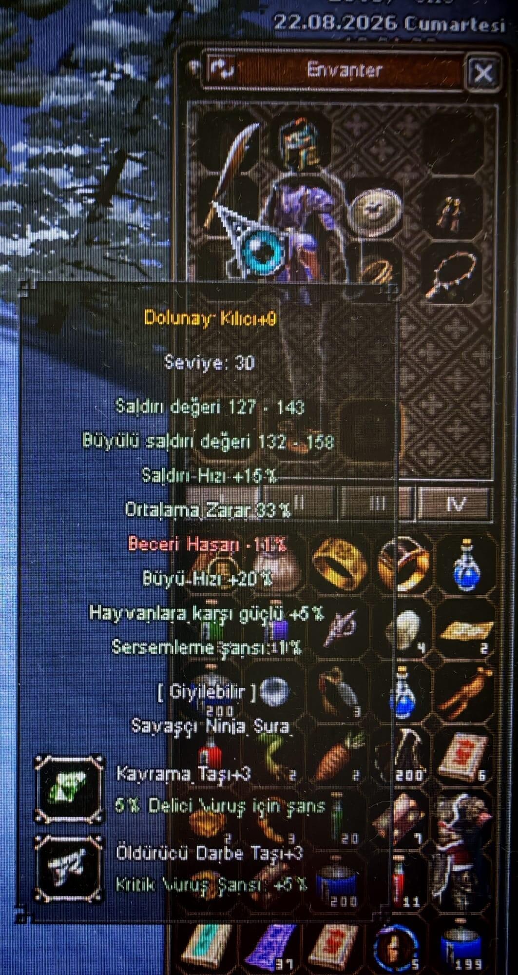 44 LEVEL BÜYÜLÜ SİLAH SURA - AT 21 LVL