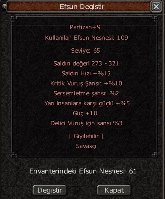 ELİT +9 PARTİZAN