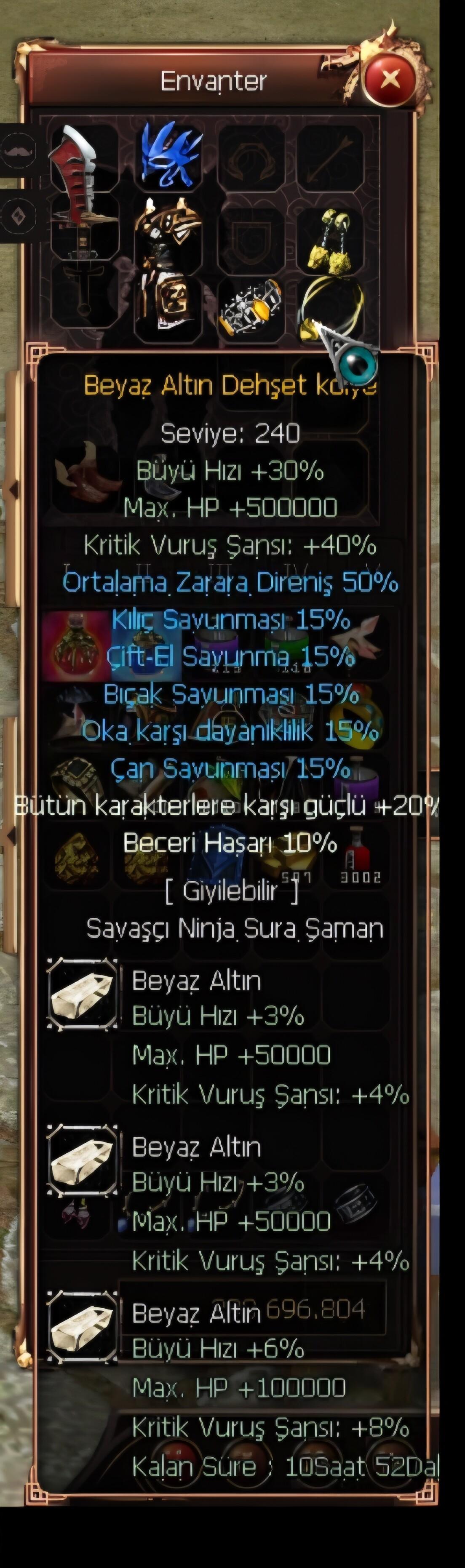 Savaşçı son dönüşümlü resimler mevcut