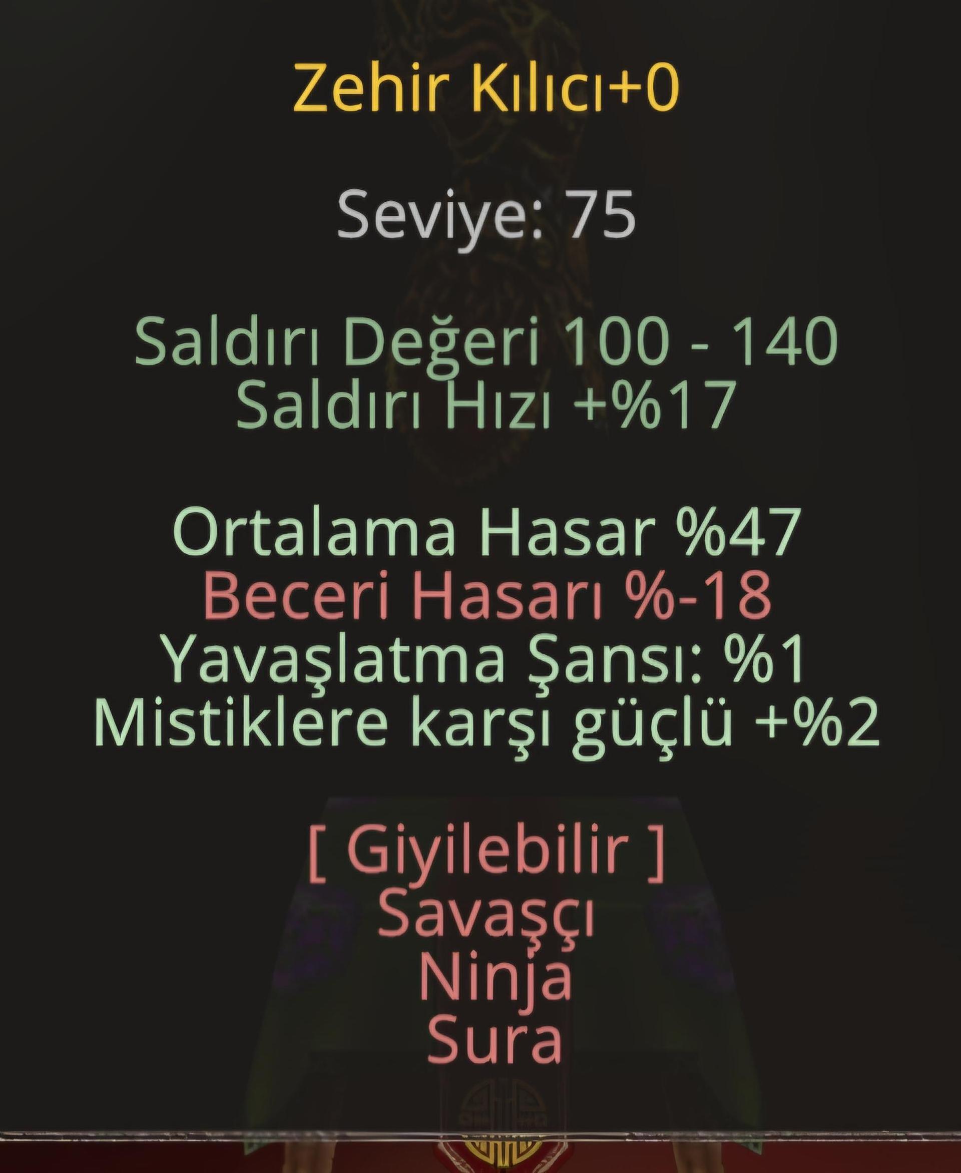 47 ortlama elit omurluk zehir kilici