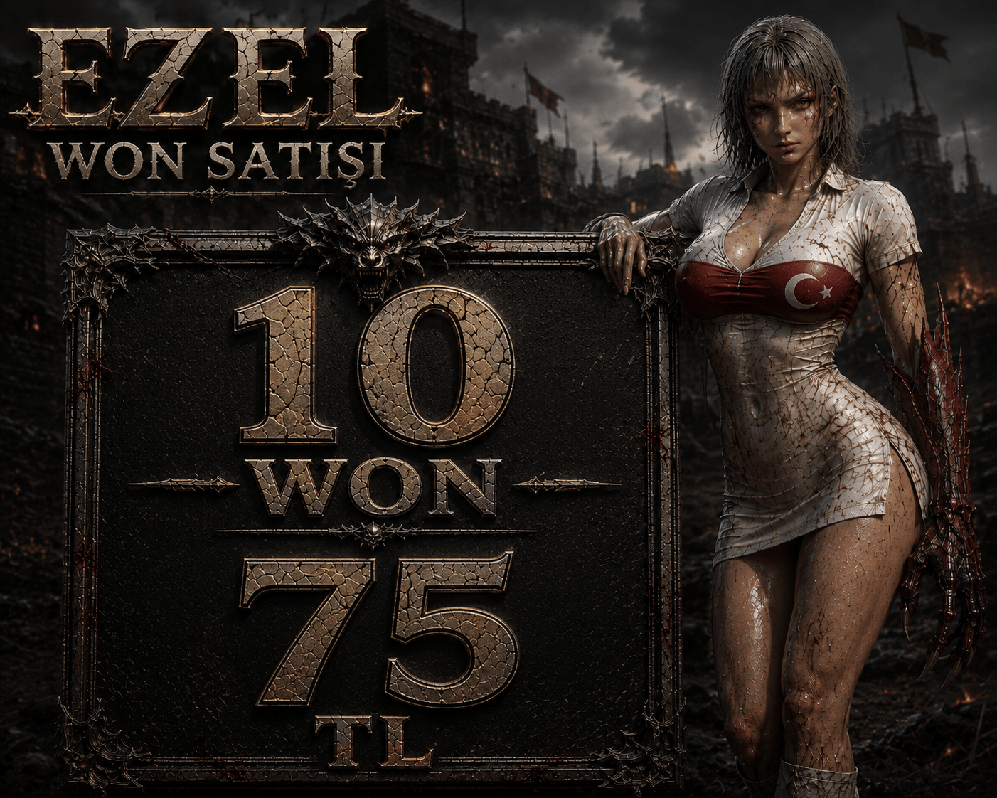 10 WON 75TL ANINDA TESLİMAT AKTİFİM
