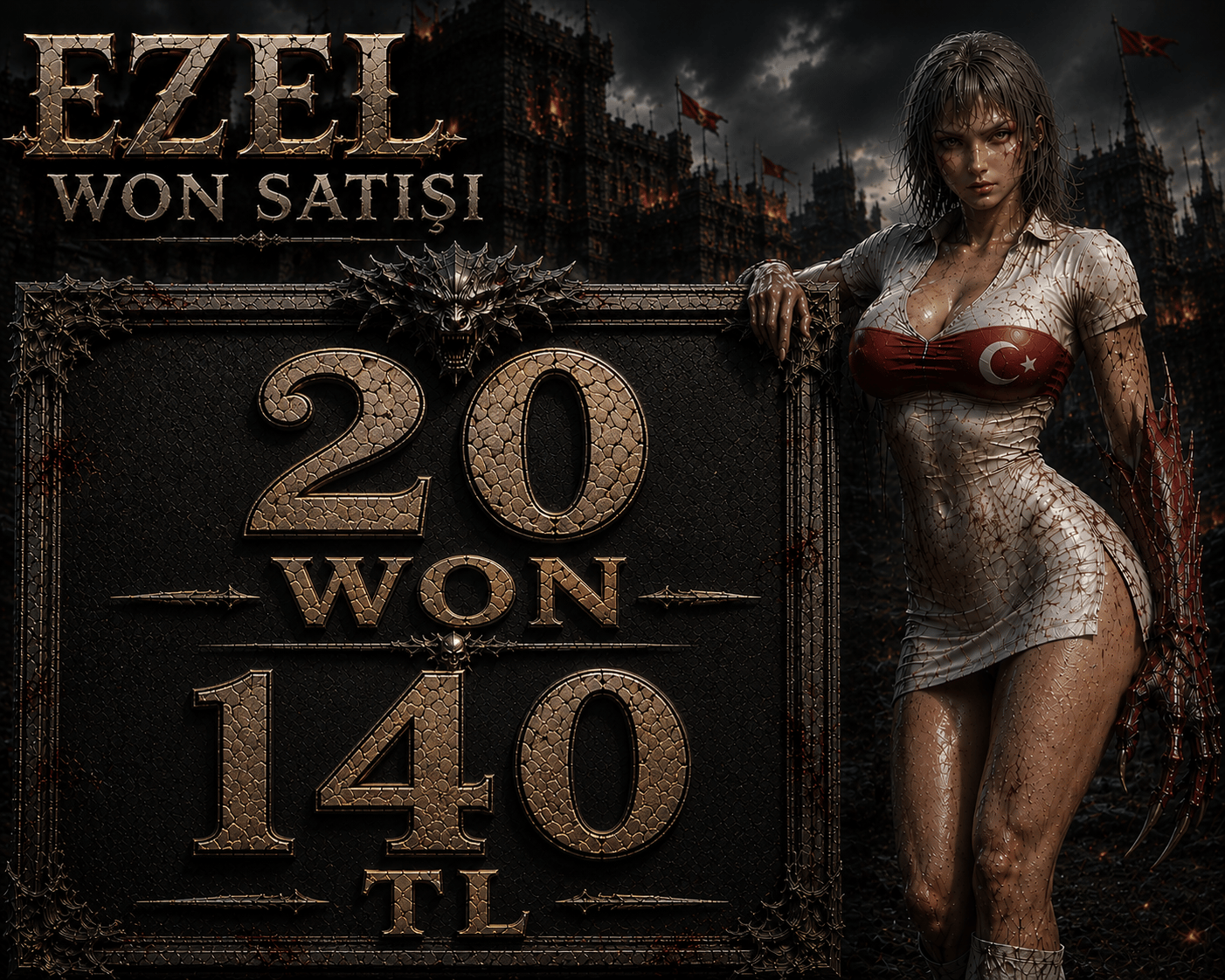 20 WON 140TL ANINDA TESLİMAT AKTİFİM