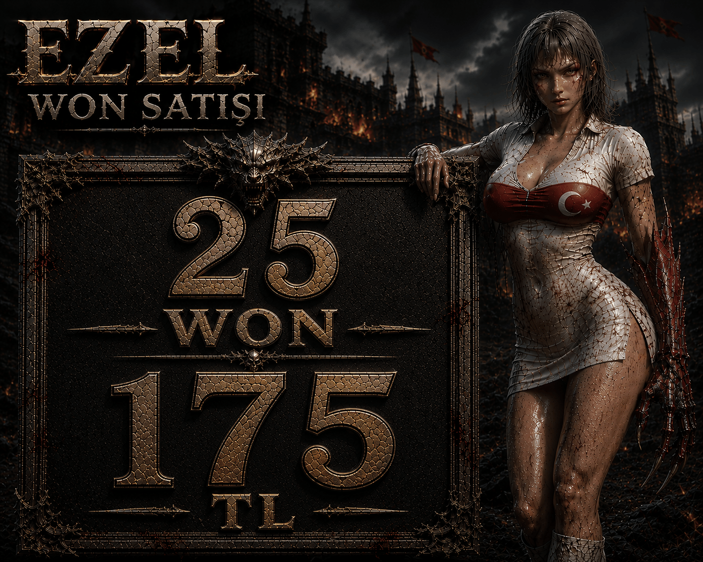 25 WON 175TL ANINDA TESLİMAT