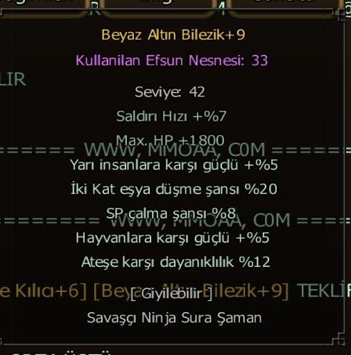 +9 BEYAZ ALTIN BİLEZİK