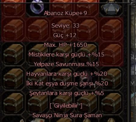 20 ESYALI ABANOZ +9