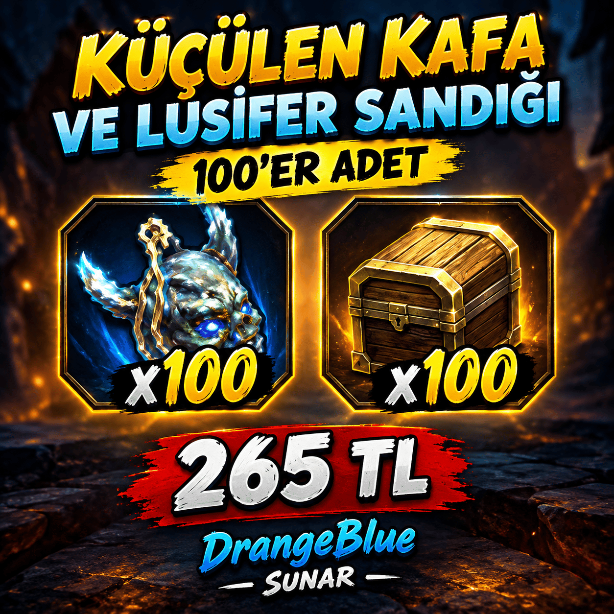 100 LUSİ SANDIK 100 KAFA 265 TL aktifim çek