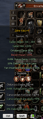 +9 zehir kılıcı teklif 56 ort