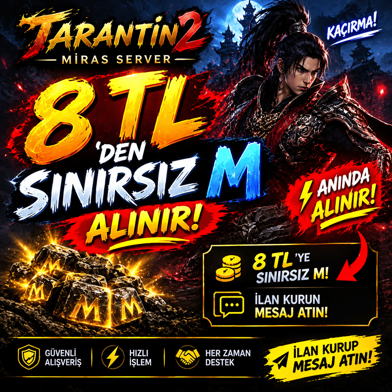 8 TLDEN SINIRSIZ M ALINIR MESAJ AT İLAN KUR ANINDA