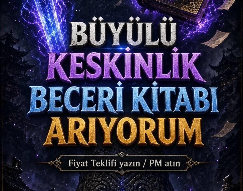 BÜYÜLÜ KESKİNLİK BECERİ KİTABI ARANIR
